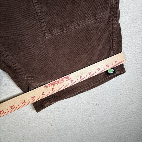Hippy Tree Corduroy Shorts Mens 38 Brown Deep Pocket Hiking Outdoor Button Fly - Picture 10 of 16